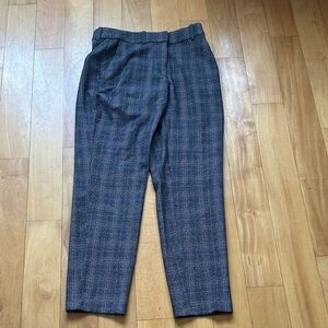 H&M Women’s Charcoal Checkered Trousers